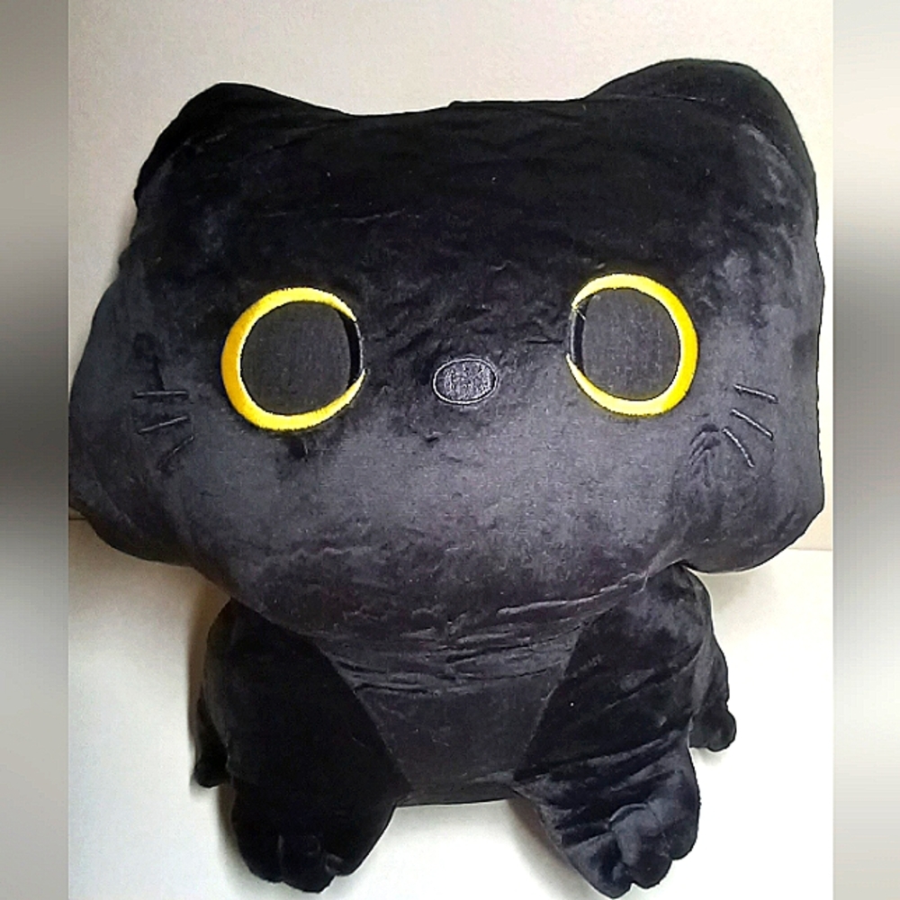 Black Cat Pillow